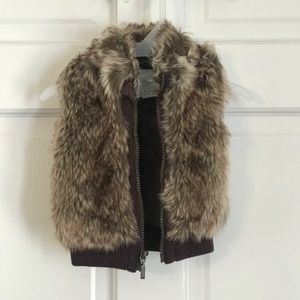 Baby fur vest